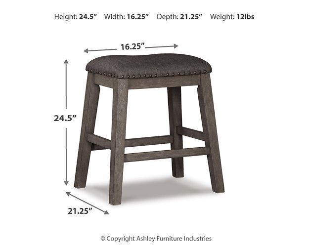 Caitbrook Counter Height Upholstered Bar Stool - Visions in Furniture (La Mirada, CA)