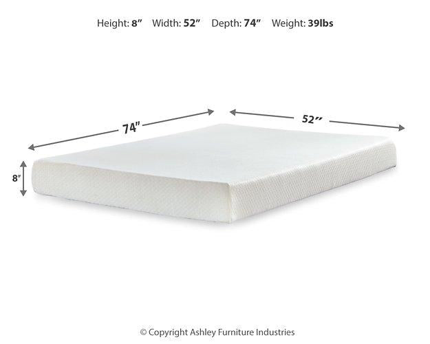 Chime 8 Inch Memory Foam Mattress in a Box - Visions in Furniture (La Mirada, CA)