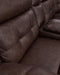 Punch Up Power Reclining Sectional Loveseat with Console - Visions in Furniture (La Mirada, CA)