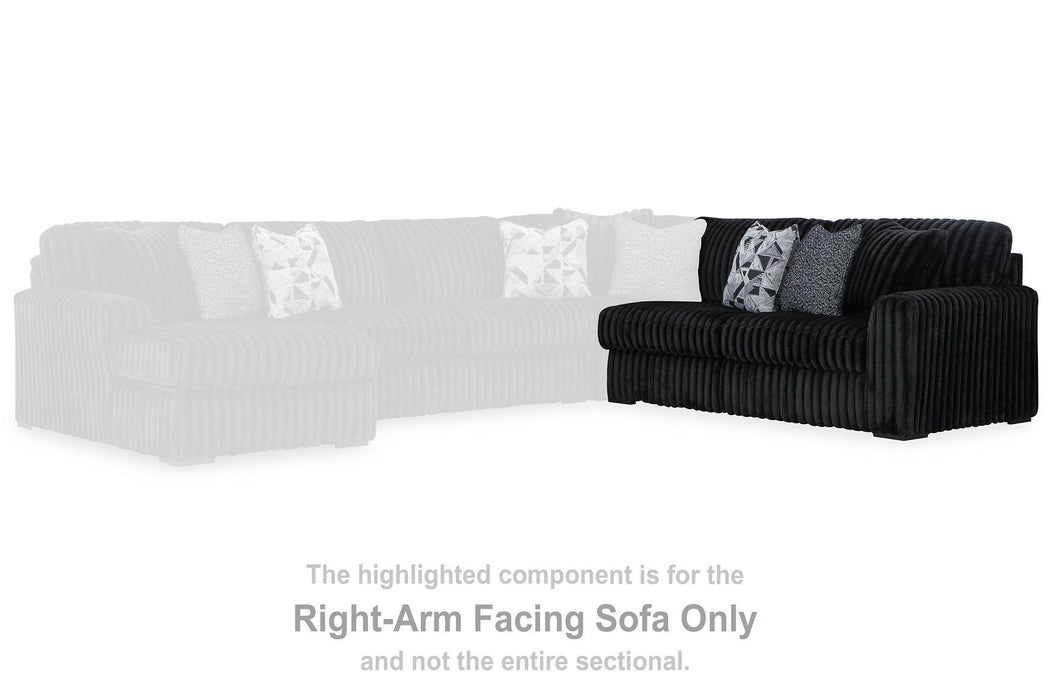 Midnight-Madness Sectional Sofa with Chaise - Visions in Furniture (La Mirada, CA)
