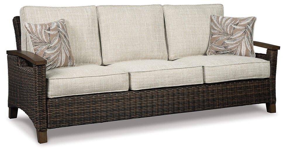 Paradise Trail Outdoor Sofa, Lounge Chairs and Fire Pit Table - Visions in Furniture (La Mirada, CA)