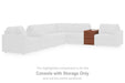 Modmax Balanced Sectional with Audio and Storage Consoles - Visions in Furniture (La Mirada, CA)