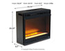 Wildenauer 76" TV Stand with Electric Fireplace - Visions in Furniture (La Mirada, CA)