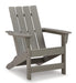 Visola Outdoor Adirondack Chair Set with End Table - Visions in Furniture (La Mirada, CA)