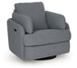 Alainmont Next-Gen Nuvella Swivel Power Recliner - Visions in Furniture (La Mirada, CA)