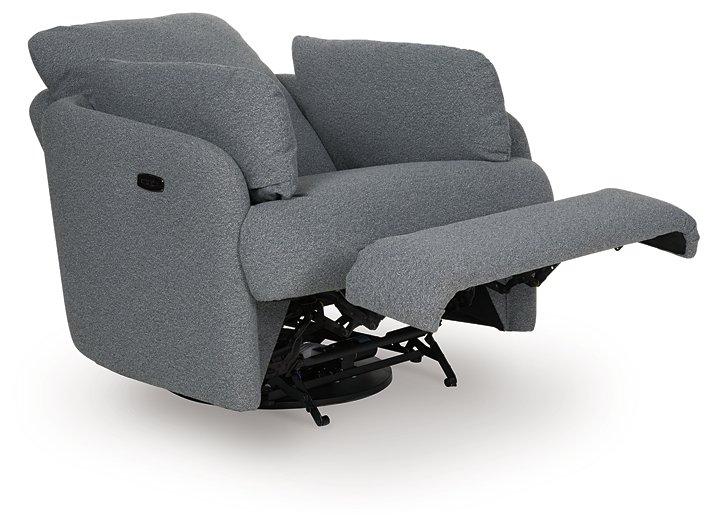 Alainmont Next-Gen Nuvella Swivel Power Recliner - Visions in Furniture (La Mirada, CA)