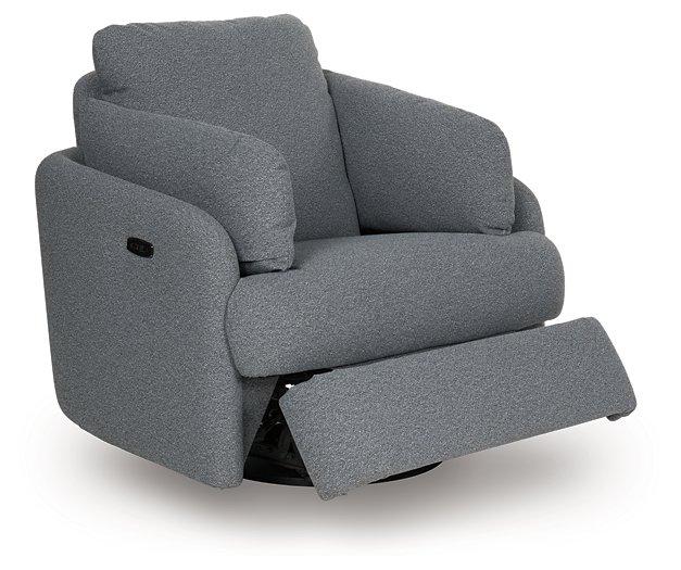 Alainmont Next-Gen Nuvella Swivel Power Recliner - Visions in Furniture (La Mirada, CA)