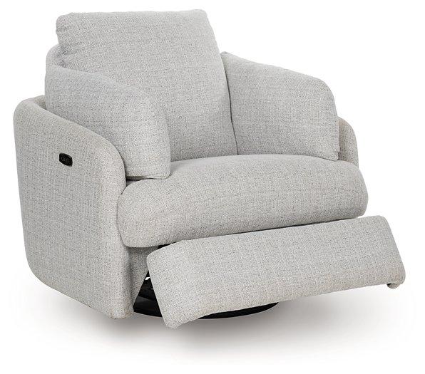 Alainmont Next-Gen Nuvella Swivel Power Recliner - Visions in Furniture (La Mirada, CA)