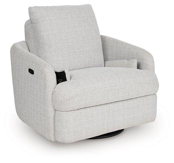 Alainmont Next-Gen Nuvella Swivel Power Recliner - Visions in Furniture (La Mirada, CA)