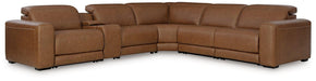 Magic Man Power Reclining Sectional with Console - Visions in Furniture (La Mirada, CA)