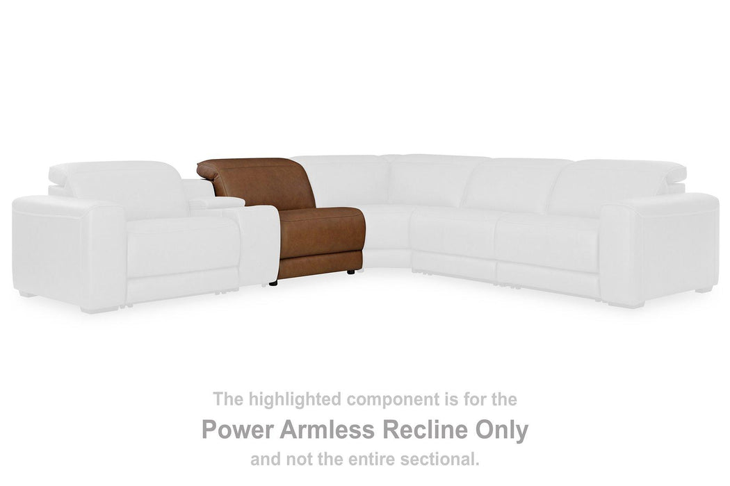 Magic Man Power Reclining Sectional with Console - Visions in Furniture (La Mirada, CA)