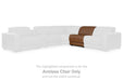 Magic Man Power Reclining Sectional with Console - Visions in Furniture (La Mirada, CA)