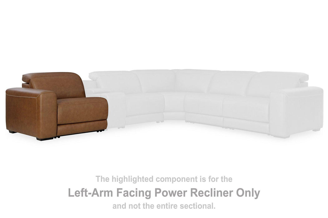 Magic Man Power Reclining Sectional with Console - Visions in Furniture (La Mirada, CA)