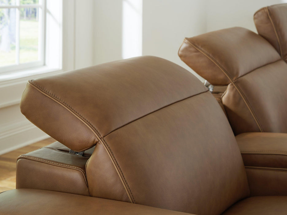 Magic Man Power Reclining Sectional with Console - Visions in Furniture (La Mirada, CA)