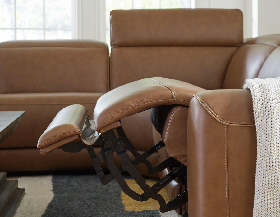 Magic Man Power Reclining Sectional with Console - Visions in Furniture (La Mirada, CA)