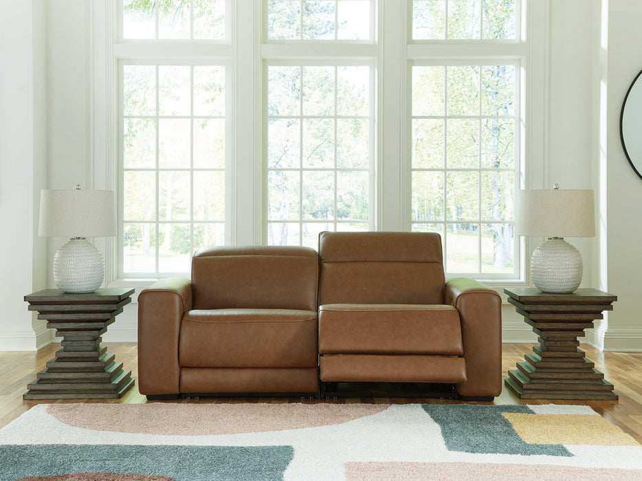 Magic Man Power Reclining Sectional Loveseat - Visions in Furniture (La Mirada, CA)
