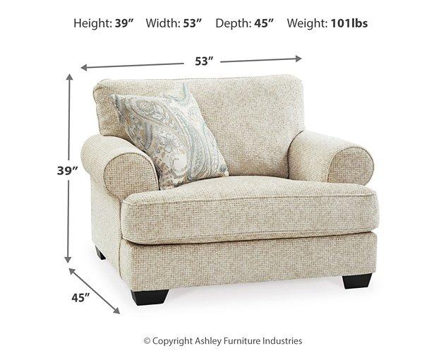 Monaghan Oversized Chair and Ottoman - Visions in Furniture (La Mirada, CA)