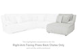 Top Tier Sectional Sofa Chaise - Visions in Furniture (La Mirada, CA)
