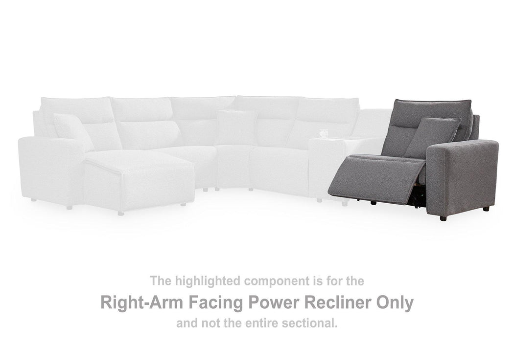 Modmax II Power Reclining Sectional with Audio Consoles - Visions in Furniture (La Mirada, CA)
