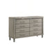 Lennox 8 Drawer Dresser-Gray