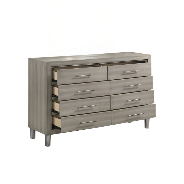 Lennox 8 Drawer Dresser-Gray