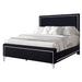 Ava 5/0 Q Headboard, Footboard & Slat Kit-Ebony