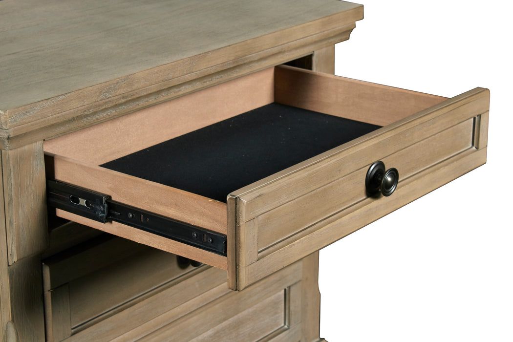 Allegra Nightstand -Pewter