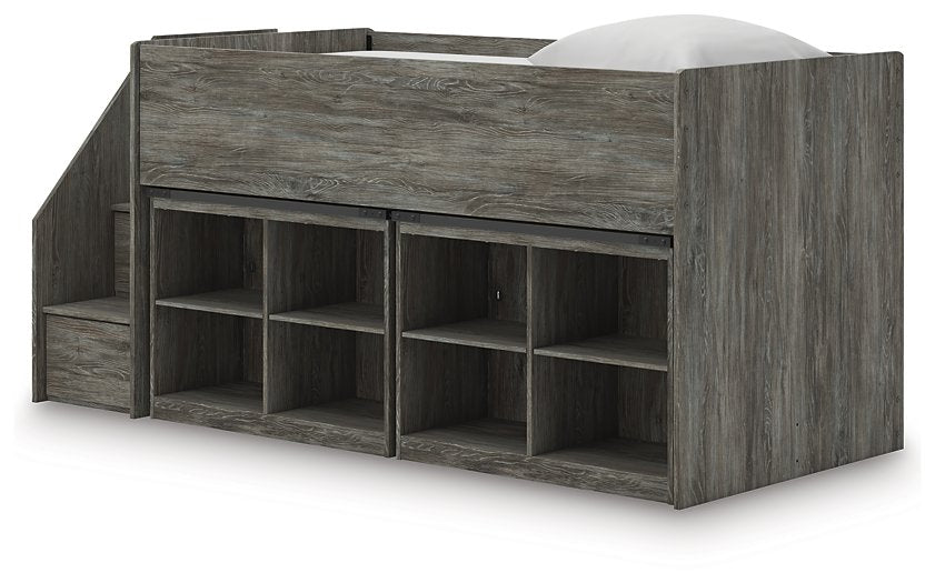 Frandern Loft Bed with Bookcase Storage - Visions in Furniture (La Mirada, CA)