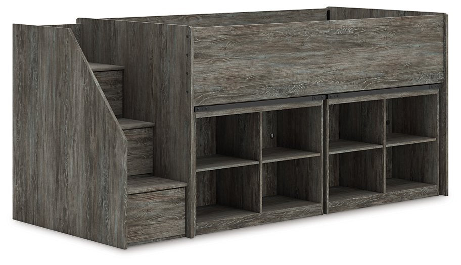 Frandern Loft Bed with Bookcase Storage - Visions in Furniture (La Mirada, CA)