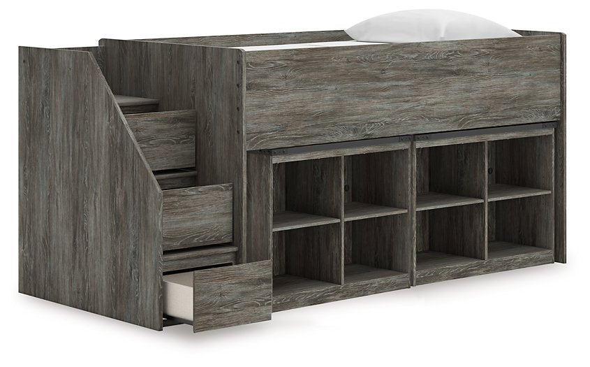 Frandern Loft Bed with Bookcase Storage - Visions in Furniture (La Mirada, CA)