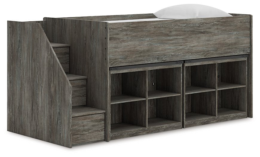 Frandern Loft Bed with Bookcase Storage - Visions in Furniture (La Mirada, CA)
