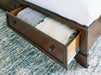 Trellington Sleigh Storage Bed - Visions in Furniture (La Mirada, CA)