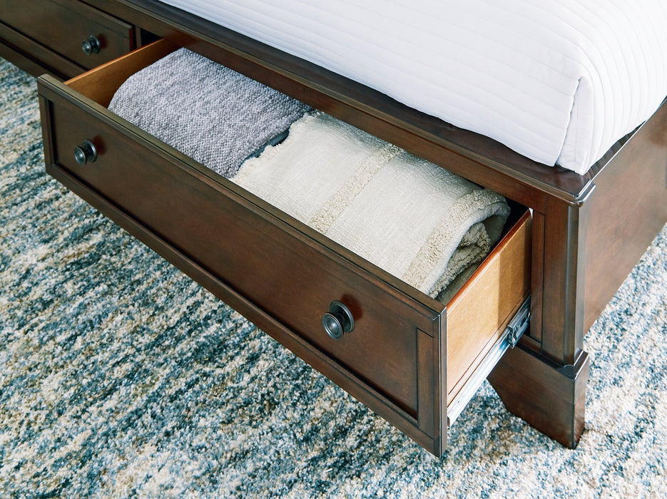 Trellington Sleigh Storage Bed - Visions in Furniture (La Mirada, CA)