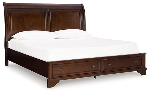 Trellington Sleigh Storage Bed - Visions in Furniture (La Mirada, CA)