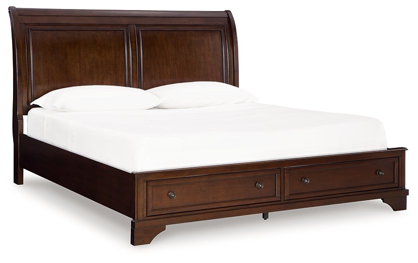 Trellington Sleigh Storage Bed - Visions in Furniture (La Mirada, CA)