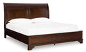 Trellington Sleigh Storage Bed - Visions in Furniture (La Mirada, CA)