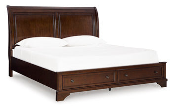 Trellington Sleigh Storage Bed - Visions in Furniture (La Mirada, CA)