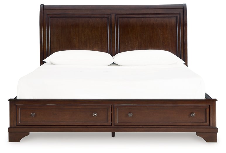 Trellington Sleigh Storage Bed - Visions in Furniture (La Mirada, CA)