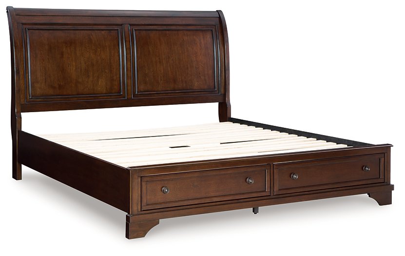 Trellington Sleigh Storage Bed - Visions in Furniture (La Mirada, CA)