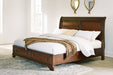 Trellington Sleigh Storage Bed - Visions in Furniture (La Mirada, CA)