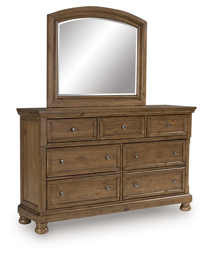 Feddinger Dresser and Mirror - Visions in Furniture (La Mirada, CA)