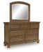 Feddinger Dresser and Mirror - Visions in Furniture (La Mirada, CA)
