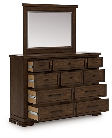 Taffenbrook Dresser and Mirror - Visions in Furniture (La Mirada, CA)