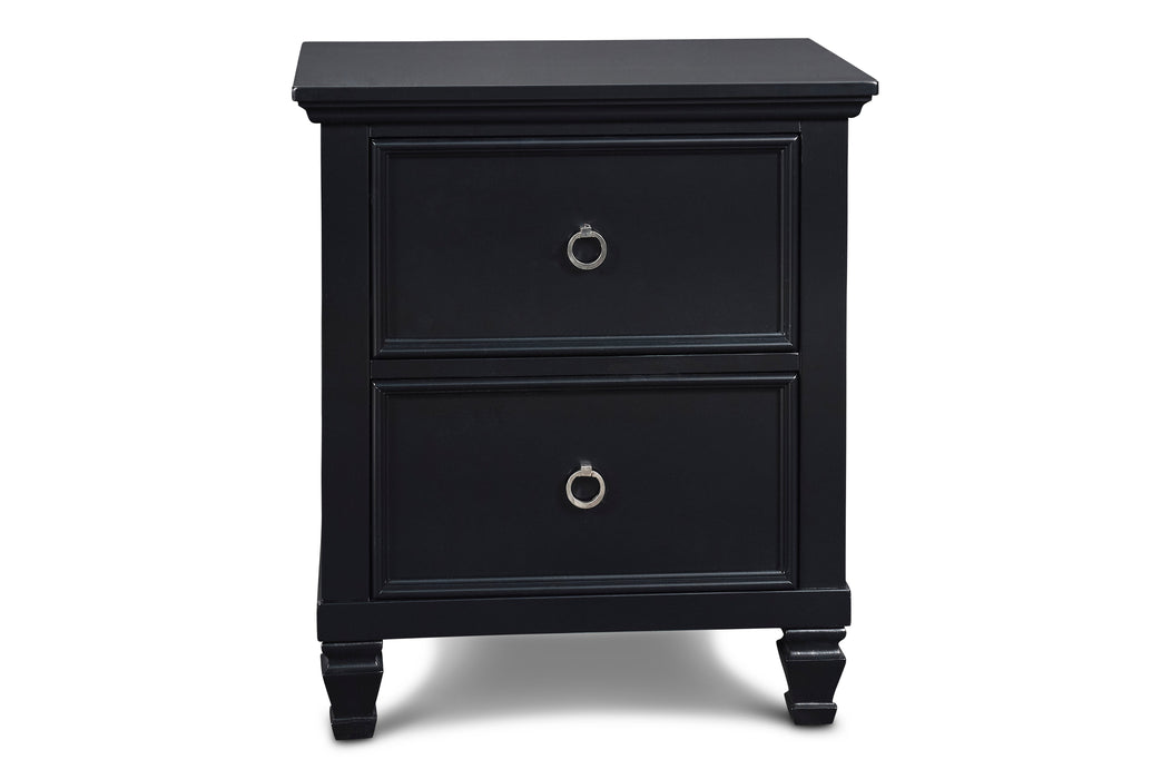 TAMARACK NIGHTSTAND- BLACK - Visions in Furniture (La Mirada, CA)