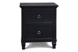 TAMARACK NIGHTSTAND- BLACK - Visions in Furniture (La Mirada, CA)