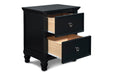 TAMARACK NIGHTSTAND- BLACK - Visions in Furniture (La Mirada, CA)