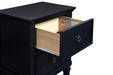 TAMARACK NIGHTSTAND- BLACK - Visions in Furniture (La Mirada, CA)