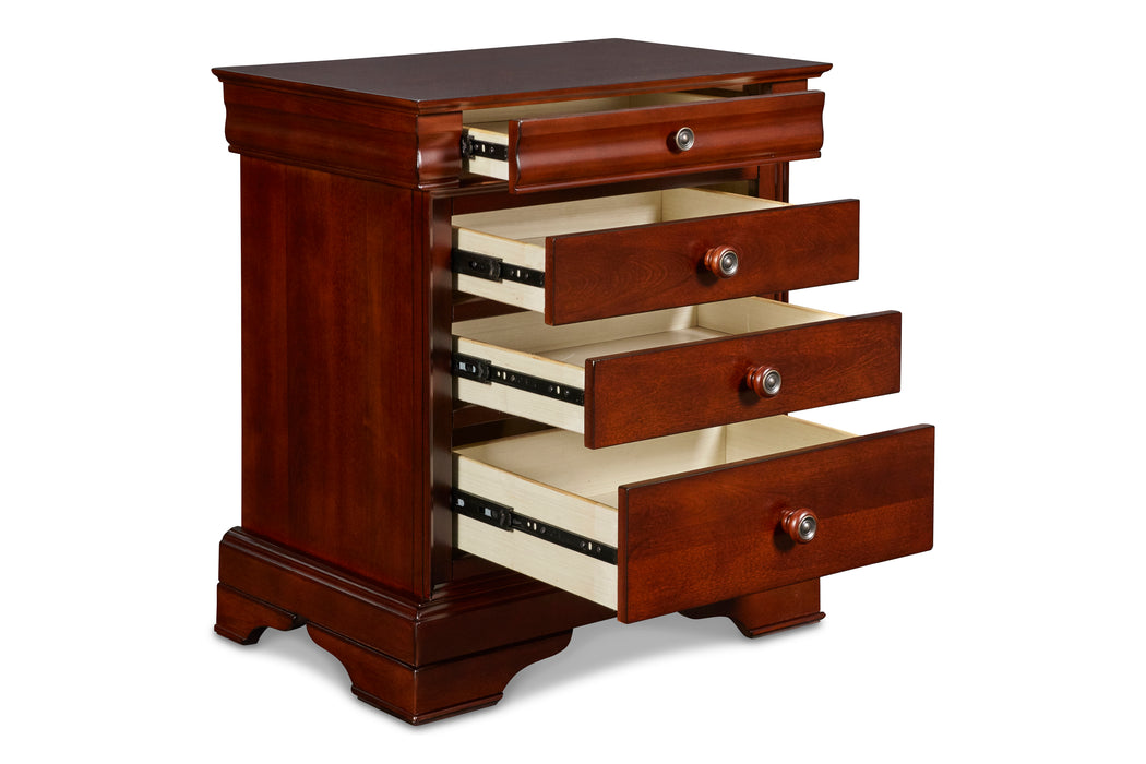 VERSAILLES NIGHTSTAND- BORDEAUX - Visions in Furniture (La Mirada, CA)