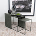 Imez 3-piece Rectangular Metal Nesting Table Grey - Visions in Furniture (La Mirada, CA)