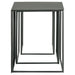 Imez 3-piece Rectangular Metal Nesting Table Grey - Visions in Furniture (La Mirada, CA)